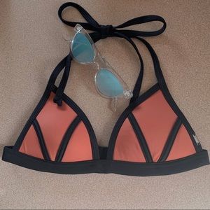 Pink brand terra-cotta push-up bikini top